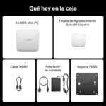 GEEKOM A9 MAX 2025 AI Mini PC with AMD Ryzen AI 9 HX 370 (NPU 80 Tops), 32GB DDR5 1TB SSD, Radeon 890M, Dual 2.5G LAN | USB4×2 | HDMI 2.1 | Wi-Fi 7 & BT 5.4 | Windows 11 Pro All-Purpose Mini PC - Imagen 8