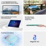 Honor Pad X8a – 11 Inch Wi-FI Tablet, 4 GB + 128 GB, 90 Hz FullView Display, 8300 mAh Battery, 4 Speakers, Metal Body, Android 14, Space Grey - Imagen 3