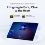 Honor Pad X8a – 11 Inch Wi-FI Tablet, 4 GB + 128 GB, 90 Hz FullView Display, 8300 mAh Battery, 4 Speakers, Metal Body, Android 14, Space Grey - Imagen 8