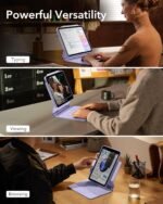 ESR iPad Air 11 Inch Case with Keyboard (M3/M2, 2025/2024), Air (5th/4thGen) & Pro 11 Inch (4th/3rd/2nd/1st Gen), Easy-Set Magnetic Stand, Portrait/Raised Modes, with Removable Protective Case, Purple - Image 4