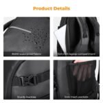 K&F Concept Camera Backpack Waterproof Photography Bag with Rain Cover Tripod Stand - Imagen 6