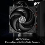 ARCTIC Freezer 36 CO CPU Heatsink, Single Tower CPU Fan with Push-Pull, Two 120mm P Fans with Optimized Pressure, 200–1800 rpm, 4 Heatpipes, incl. MX-6 - Imagen 7