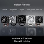 ARCTIC Freezer 36 CO CPU Heatsink, Single Tower CPU Fan with Push-Pull, Two 120mm P Fans with Optimized Pressure, 200–1800 rpm, 4 Heatpipes, incl. MX-6 - Imagen 10