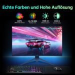 KTC Curved Gaming Monitor 32 Inch, 180Hz, 2K QHD 2560 x 1440 pixels, 1ms, HVA 1500R Frameless, HDR10, FreeSync & G-Sync, Blue Light Reduction Display, DP1.4 180hz, HDMI2.0 144hz, H32S17 - Image 3