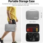 NEEWER 50 in 1 Action Camera Accessory Kit, GoPro Hero 12 Hero 11 Hero10 Hero 9 8 7 GoPro MAX GoPro Fusion Insta360 X3 X2 dji Osmo Action 4 3 2 APEMAN Black Case - Image 3