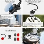 NEEWER 50 in 1 Action Camera Accessory Kit, GoPro Hero 12 Hero 11 Hero10 Hero 9 8 7 GoPro MAX GoPro Fusion Insta360 X3 X2 dji Osmo Action 4 3 2 APEMAN Black Case - Image 7