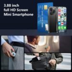 4G Mini Smartphone, Unlocked, 3.9" HD Full Screen 1950mAh Android 12 Dual SIM 3GB+32GB World's Smallest 4G Small Cell Phone for Kids, GPS Face ID - Image 7