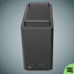 NEWWAY 2025 - Portable Mini Tower PC Case - Compatible with Mini-ITX, ITX, Micro-ATX - Type C USB - 1 Fan Included 9mm 3 Pins Molex - Metal Mesh Wall (Black) - Image 4
