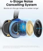 Soundcore Anker Space One Pro Adaptive Active Noise Cancelling Headphones with 6 Microphones, Super Foldable Design, 60H Lossless Audio, Ultra-Fast Charging, Wireless Hi-Res with LDAC - Image 4