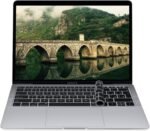 kwmobile Protector Compatible with Apple MacBook Air 13" 2018 2019 2020 A1932 - Russian QWERTY Keyboard Cover - Black - Image 3