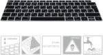 kwmobile Protector Compatible with Apple MacBook Air 13" 2018 2019 2020 A1932 - Russian QWERTY Keyboard Cover - Black - Image 4