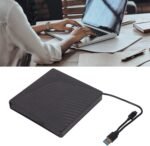 External DVD Drive, USB3.0 USB2.0 5Gbps Optical Drive USB C Burner Slim CD DVD ROM Rewriter Writer Reader Portable for 12.7mm 9.5mm SATA DVD RW Drive - Image 3