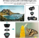 ORDRO AC3 4K Camcorder Video Camera FHD 1080P 60FPS Youtube Camcorder Vlogging Night Vision IR with Mic, LED Light, 32G SD Card - Imagen 5