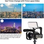 ORDRO AC3 4K Camcorder Video Camera FHD 1080P 60FPS Youtube Camcorder Vlogging Night Vision IR with Mic, LED Light, 32G SD Card - Imagen 6