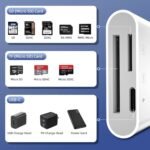 SD Card Reader for iPhone, iPhone Lightning Memory Card Reader, SD/TF Card Adapter for iPhone 14/13/12/11/iPad/Camera - Image 5