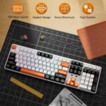 Redragon K689 Pro Wireless RGB Gaming Keyboard, 104 Keys + 4 Additional Hot-Swappable Keys, Mechanical Keyboard with Hot Swappable Base, 3 Layer Reduction, US Layout - Imagen 3
