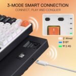 Redragon K689 Pro Wireless RGB Gaming Keyboard, 104 Keys + 4 Additional Hot-Swappable Keys, Mechanical Keyboard with Hot Swappable Base, 3 Layer Reduction, US Layout - Imagen 4