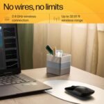 HP Z3700 – Wireless Mouse (1200 DPI, 3 Buttons and Scroll Wheel, 16 Months Battery, LED Technology, USB and Windows Vista/7/8/10 Available), Black - Image 5