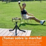 Amazon Basics Flexible Portable Tripod with Wireless Remote Control and Smartphone Clamp, 10 Inch, Black - Imagen 6