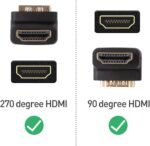 Cable Matters 270 Degree 90 Degree HDMI Adapter Combo Bundle (Right Angle HDMI Adapter) with 4K, HDR and 3D Support - Image 4