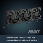 ARCTIC P14 Pro PST CO - Powerful Premium Case Fan, Continuous Operation, Case Fan PWM 140mm, Y-Cable Splitter, 400–2500rpm, 0rpm - Imagen 5