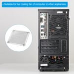PATIKIL 120mm Fan Filter Grids with Screws, 4 Pack Aluminum Frame Stainless Steel Mesh Dust Proof Cover for Computer Case, Silver - Imagen 7