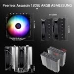 Thermalright Peerless Assassin 120 SE ARGB CPU Air Cooler, 6 Heat Pipes Cpu Cooler, Dual 120mm TL-C12C-S PWM Fan, Aluminum Heatsink Cover, AGHP Technology, for AMD AM4/AM5 Intel 1700/1150/1200 - Imagen 4
