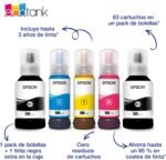 EcoTank ET-3950 A4 Multifunction Printer with Ink Reservoir, Wi-Fi Connection, ADF, Double-Sided Printing, Scanning, Copy and Ink Included for up to 3 Years - Image 4