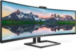 Philips Monitors 499P9H, 49", Curved 1800R, SuperWide, 70Hz, VA, AdaptiveSync (5120x1440, 450cd/m, HDMI 2x2.0, Displayport 1x1.4), Black - Image 3