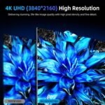 UPERFECT 4K QLED 15.6 Inch Portable Monitor 1500:1 500 Nits 100% AdobeRGB 3840 x 2160 UHD Matte Eye-Care Display for PC Laptop Game Console, Metal Body, VESA Compatible - Image 3