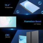 UPERFECT 4K QLED 15.6 Inch Portable Monitor 1500:1 500 Nits 100% AdobeRGB 3840 x 2160 UHD Matte Eye-Care Display for PC Laptop Game Console, Metal Body, VESA Compatible - Image 8