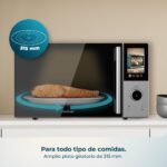 Cecotec Digital Touch Microwave with Grill 25L Convection 2500 Touch. 900W, Grill 1200W, Touch Control, Convection 2200 W, 8 Programs, Timer 60min, Turntable 315 mm, Safe - Imagen 8