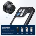 NEEWER 58 mm Telephoto Lens with 17 mm Threaded Clip for Mobile Camera, 6 Elements in 5 Groups, 2X Magnification, Compatible with iPhone Android Samsung for Portrait Photography, LS-71 - Imagen 8