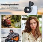 NEEWER 58 mm Telephoto Lens with 17 mm Threaded Clip for Mobile Camera, 6 Elements in 5 Groups, 2X Magnification, Compatible with iPhone Android Samsung for Portrait Photography, LS-71 - Imagen 9