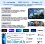 10 Inch Android Tablet 15, 30GB RAM+128GB (2TB TF) Octa-Core/Gemini AI/Widevine L1/5GWiFi6/8000mAh/5MP+8MP/Tablets with Keyboard & Case & Mouse,Grey - Imagen 5