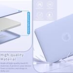 MacBook Air 13.6 Inch Case M4 M3 M2 2025-2022 [A3240 A3113 A2681], with Stand Functions Hard Cases, Plastic Hard Shell Case for Mac Air 13.6" Cover Case - Purple - Imagen 7