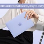 MacBook Air 13.6 Inch Case M4 M3 M2 2025-2022 [A3240 A3113 A2681], with Stand Functions Hard Cases, Plastic Hard Shell Case for Mac Air 13.6" Cover Case - Purple - Imagen 8