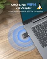 BrosTrend AX900 Mini USB WiFi 6 Linux, Adaptador WiFi USB Linux para PC y Raspberry Pi 2+, Wi-Fi Dongle para Ubuntu, Debian, Mint, Zorin, Windows 7/10/11 etc. Doble Banda 5GHz 600Mbps y 2.4GHz 286Mbps - Image 3