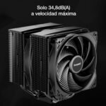 be quiet! Pure Rock Pro 3 Black Air Cooler, Impressively High Cooling Capacity, 6 High Performance Heat Pipes, 2 Pure Wings 3 120mm PWM Optimized Fans - Imagen 6