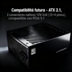 LC-POWER LC1200P V3.1 PC Power Supply 1200W 80 Plus Platinum Fully Modular - ATX 3.1, PCIe 5.1, 135mm Ultra Quiet Fan for High Performance Gaming - Image 4