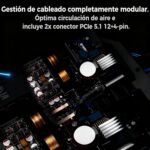 LC-POWER LC1200P V3.1 PC Power Supply 1200W 80 Plus Platinum Fully Modular - ATX 3.1, PCIe 5.1, 135mm Ultra Quiet Fan for High Performance Gaming - Image 7