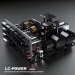 LC-POWER LC1200P V3.1 PC Power Supply 1200W 80 Plus Platinum Fully Modular - ATX 3.1, PCIe 5.1, 135mm Ultra Quiet Fan for High Performance Gaming - Image 8