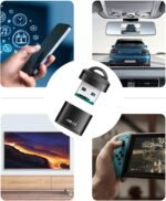 Lector de Tarjetas | Lector USB Compacto para Automóvil | Adaptador Portátil con Rápida Transferencia de Datos para PC, Portátil, Hogar, Oficina, Uso Interior y Exterior - Imagen 3