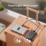 iClever BK08 Bluetooth Folding Keyboard with Sensitive Touchpad (Sync up to 3 Devices), Portable Triple Folding Pocket Size Keyboard for iPad, Mac, iPhone, Android, Windows, iOS, Silver - Imagen 7