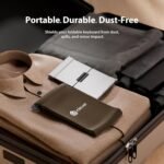 iClever BK08 Bluetooth Folding Keyboard with Sensitive Touchpad (Sync up to 3 Devices), Portable Triple Folding Pocket Size Keyboard for iPad, Mac, iPhone, Android, Windows, iOS, Silver - Imagen 8