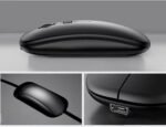 Genérico Wireless Bluetooth Mouse Black - Quiet, Mini, Rechargeable | Bluetooth | Users Electronic Devices | Office, Home - Image 3