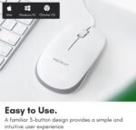 Macally XMOUSE Ambidextrous Optical USB Mouse 1200 DPI, White - Imagen 3