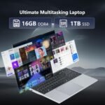 15.6" FHD IPS Laptop with Celeron N95 Processor, 16GB RAM 1TB SSD, Win 11 PC Laptop with Backlit Keyboard and Fingerprint Recognition, Laptop USB3.0, HDMI, Wi-FI5, BT4.2, 5000mAh - Imagen 4