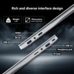 15.6" FHD IPS Laptop with Celeron N95 Processor, 16GB RAM 1TB SSD, Win 11 PC Laptop with Backlit Keyboard and Fingerprint Recognition, Laptop USB3.0, HDMI, Wi-FI5, BT4.2, 5000mAh - Imagen 8