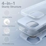 JETech Silicone Case for iPhone 15 6.1 Inches, Full Body Protective Case with Soft and Silky Touch, Anti-Shock Case (Blue) - Image 4